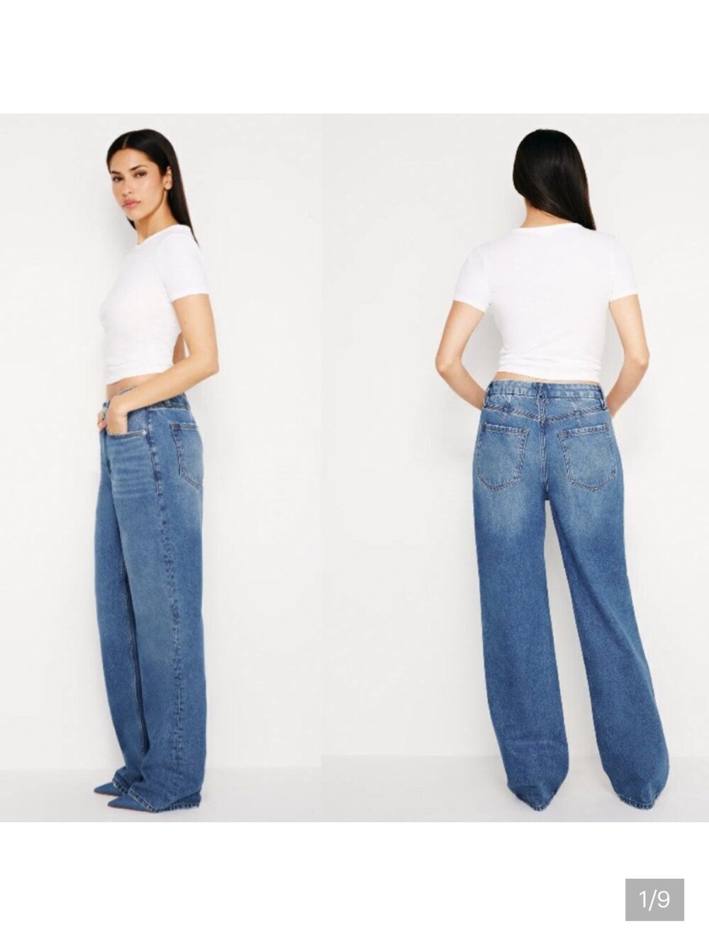 Good American Good 90’s Relaxed Jeans - size 00/24